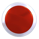 Bouton rouge png transparent image libre - № 56299