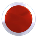 Bouton rouge png transparent image libre - № 56299